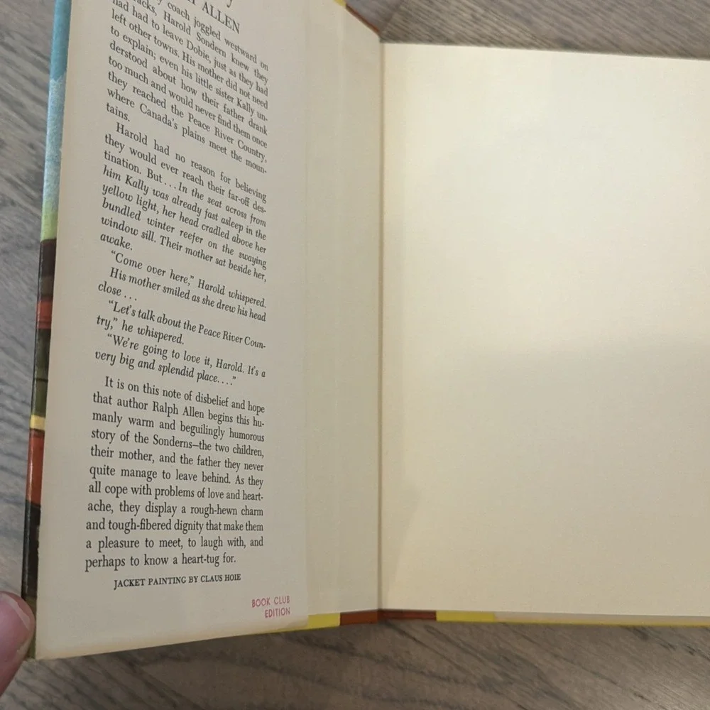 Peace River Country 1958 Hardcover by Ralph Allen Dust Jacket Book Club Edition‎